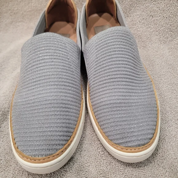 Ugg Leather and Fabric Slip Ons - Picture 5 of 7